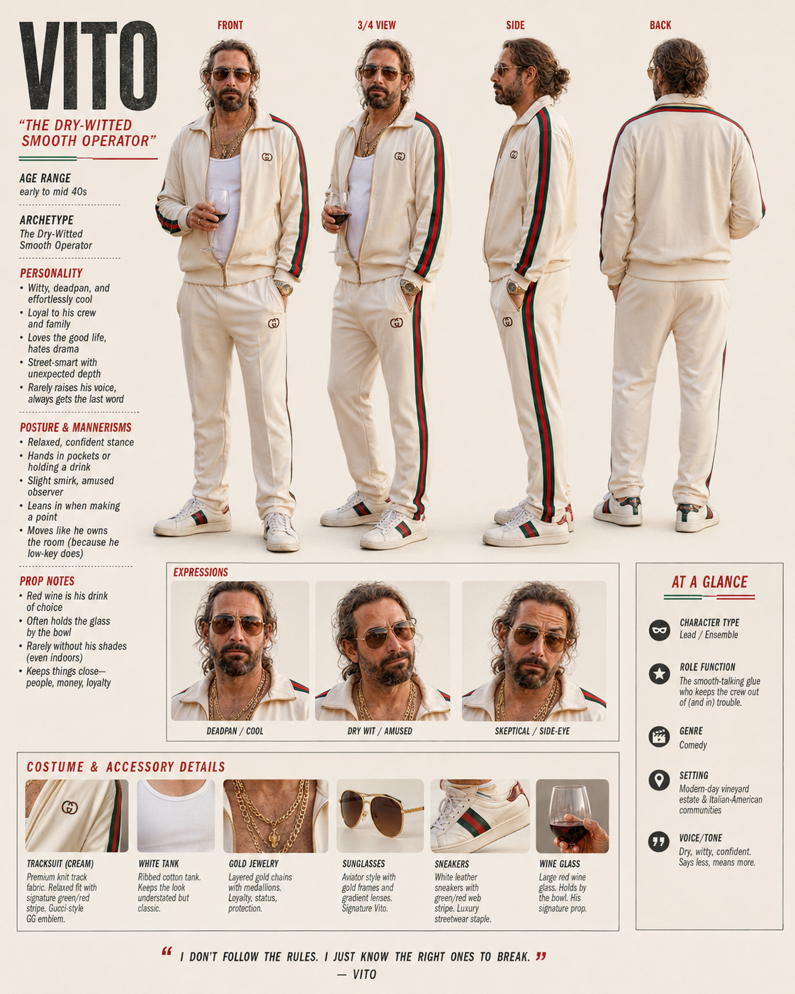 Vito character reference sheet