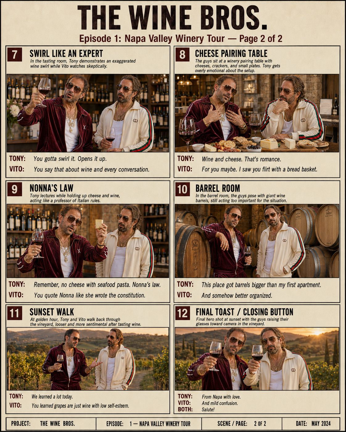 Storyboard 1.2 - Napa Valley Winery Tour - Page 2 of 2